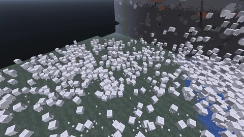 My friends hydrated 1700 happy ghasts in my witch farm. They cover a span of 300x300 hole. How can I fix this?