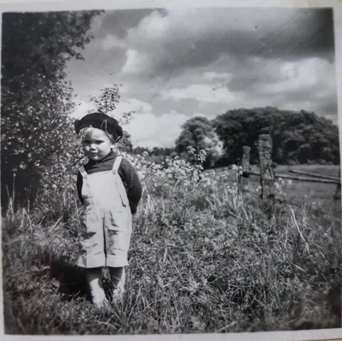 My uncle Tommy on my grandfather's farm. He was killed by a drunk driver at age 15.