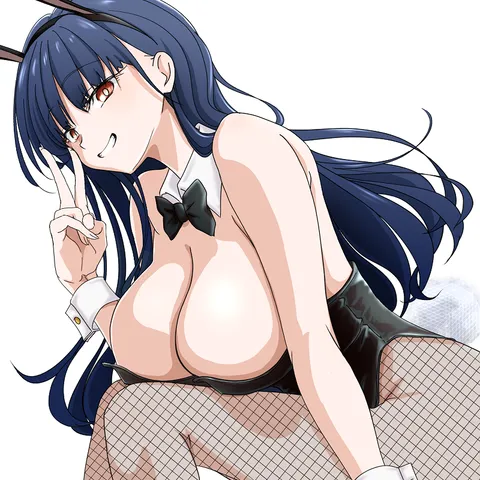 Bunny Girl Anna Yamada Teasing Her Big Tits