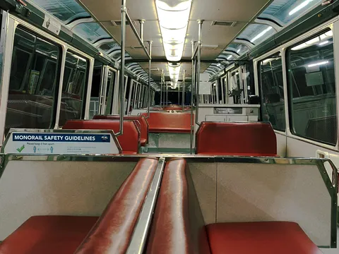 All aboard the empty monorail