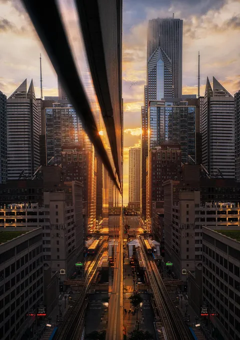ITAP of a sunrise in Chicago.