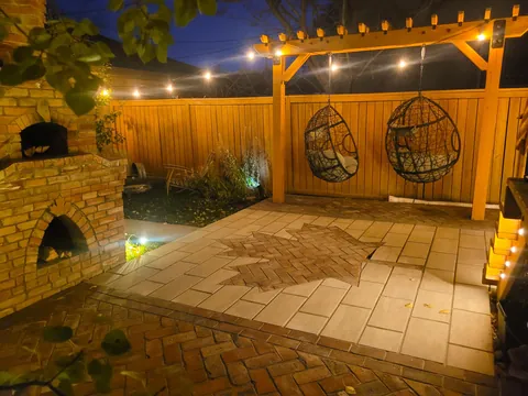 I built a patio to go with my pizza oven