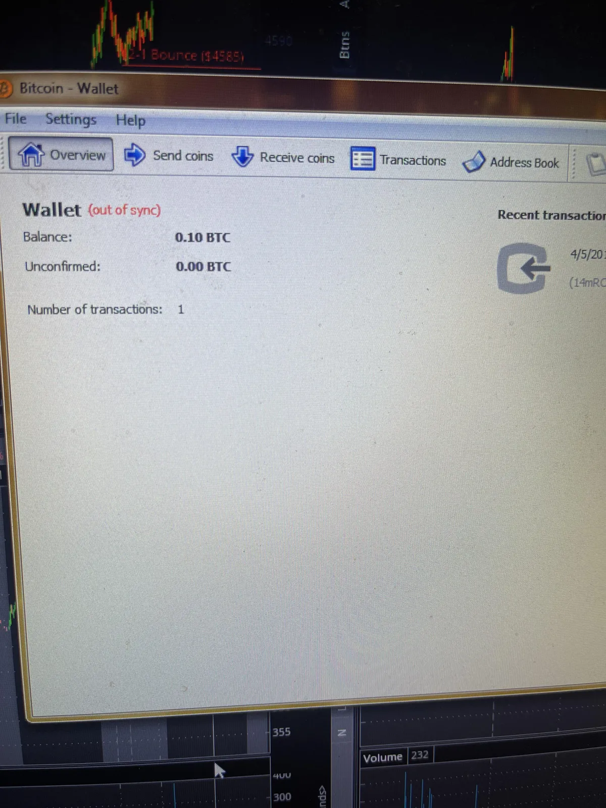 Booted up the old college laptop and casually found ~$4,200