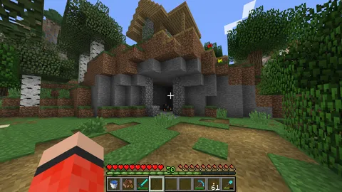 There is a zombie spawner right under this abandoned village