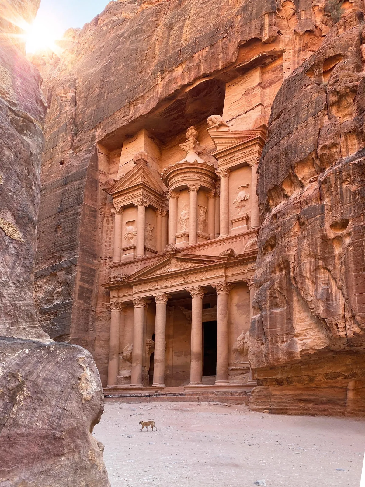Exploring empty Jordan during a business trip
