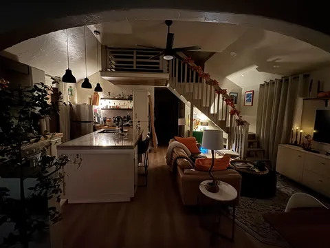 My house right before I carry the dog to bed for the night