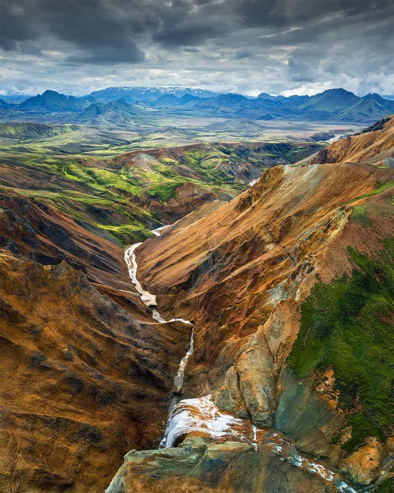 Rhyolite Mountains in Iceland [1080x1350] [OC]