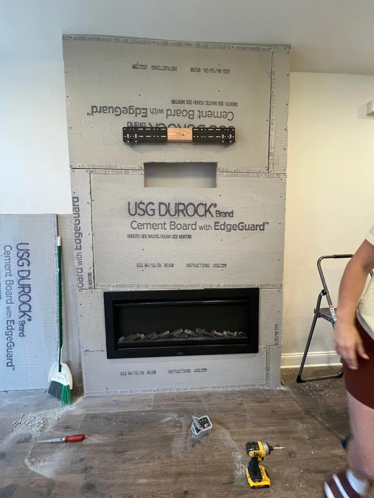 Roast my DIY - Stone Fireplace Wall