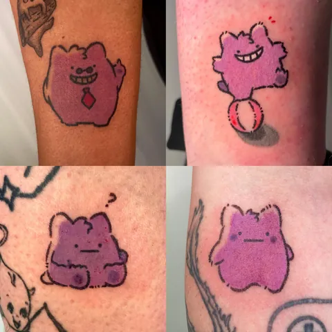 Crayon style pokemon tattoo by Joronity! (OC)