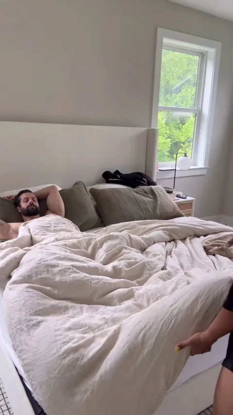 Woke him up with a blowjob