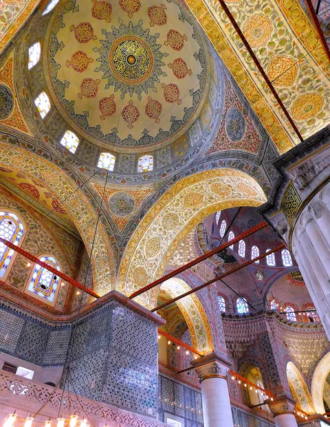 Blue Mosque in Istanbul, Turkey (17th cen.) [OC]