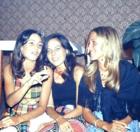 My Mom and her friends at a party, 1976.