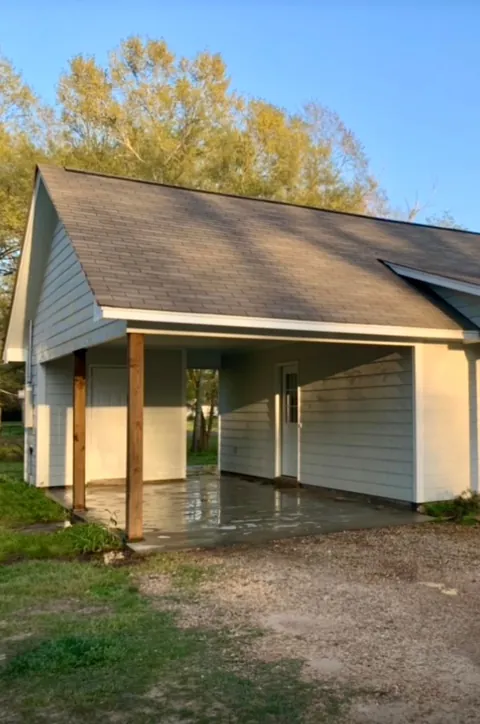 Decided to close in our carport for a third bedroom. Super excited to have more space!