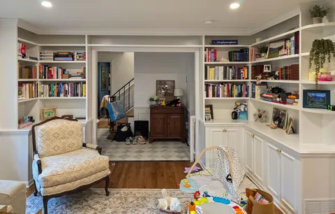 Our home library (+Living room built-ins)