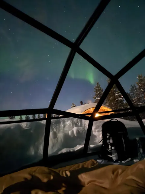 Chasing the Northern Lights in Rovaniemi and Saariselkä, Finland — finally caught them after 3 freezing nights