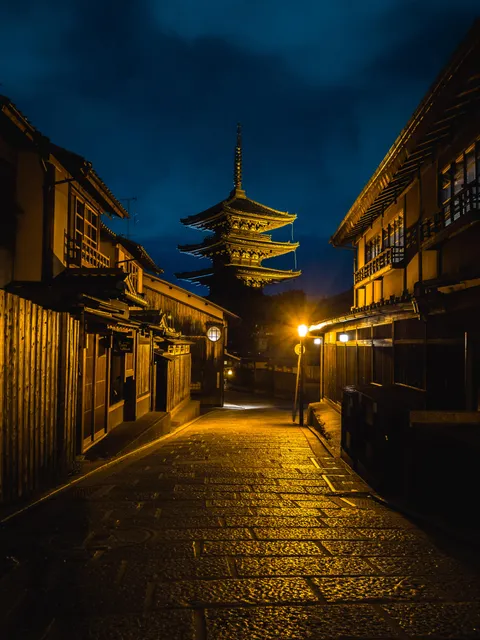 Wandering around Kyoto at night
