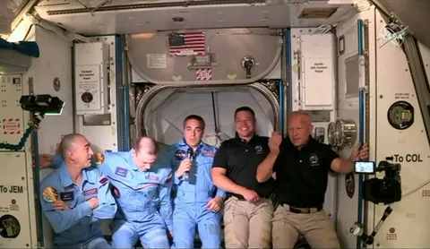 They entered the ISS!