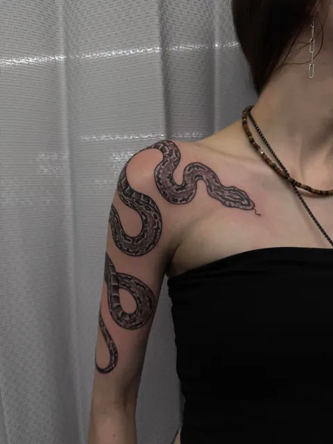 asked for a tattoo of my snake and they did NOT disappoint