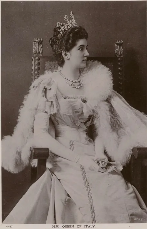 Official portrait of Elena, Queen of Italy, (1900)