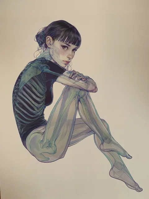 Disconnect I, Senescence, Coloured Pencil, Copic Marker and multi liner, Pen, Ink, 2024