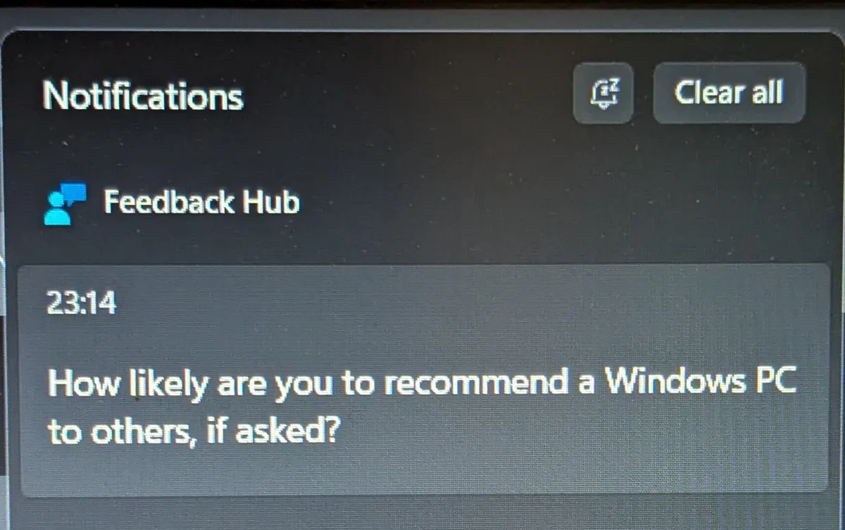 I will never bring up windows in my conversat- OH, IF ASKED