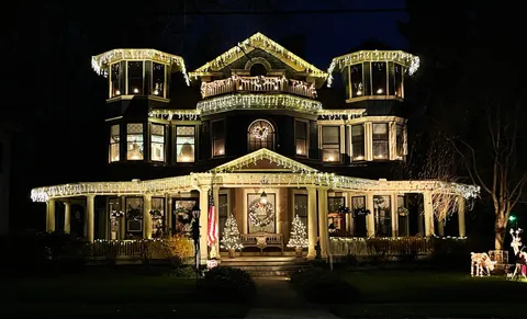 Merry Christmas from my 1908 Queen Anne.