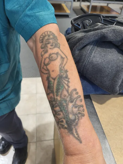 Met a guy with a tattoo by Sailor Jerry done in Hawaii (1962)