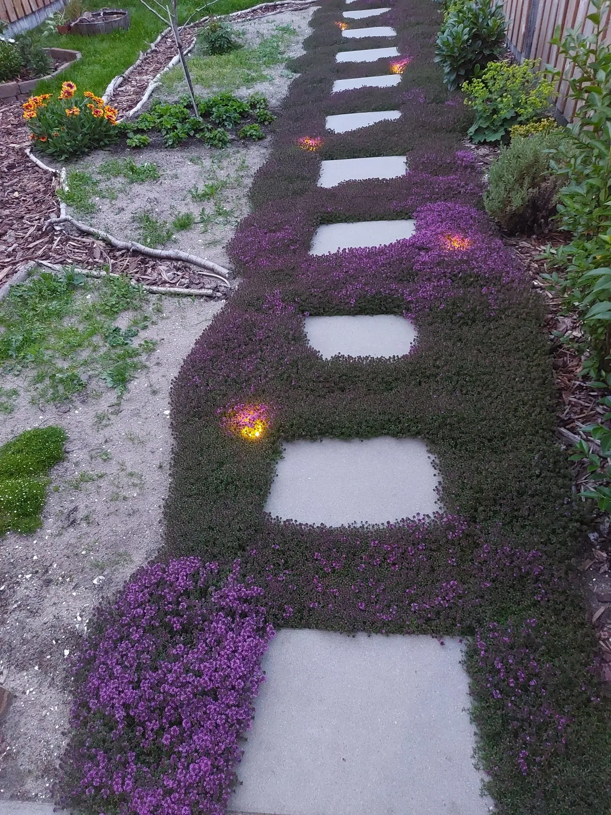 Our garden path transformation! Before &amp; after