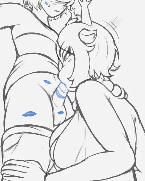 Carol's blue lipstick [MF] (DaringChido)