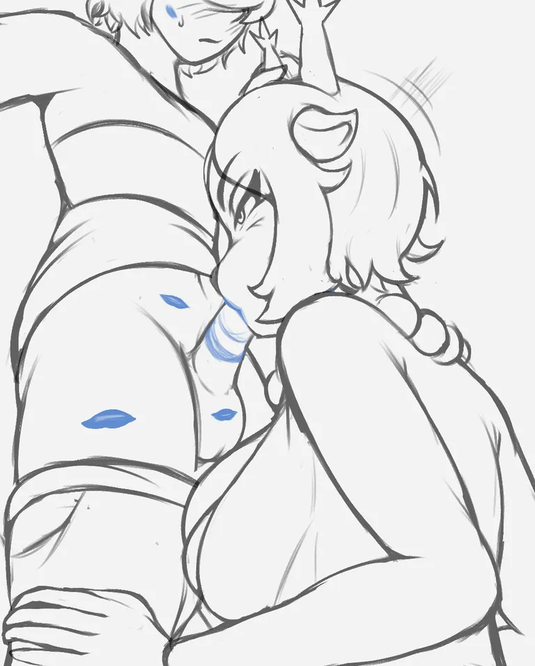 Carol's blue lipstick [MF] (DaringChido)