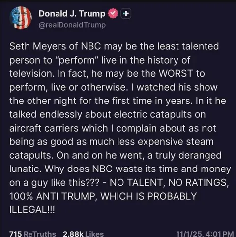 Trump says disagreeing with him should be illegal.