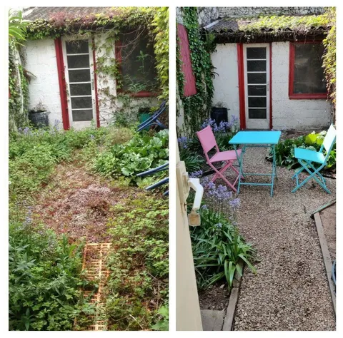 Decided to clean up my student dorms garden! Didn't spent a single penny (: