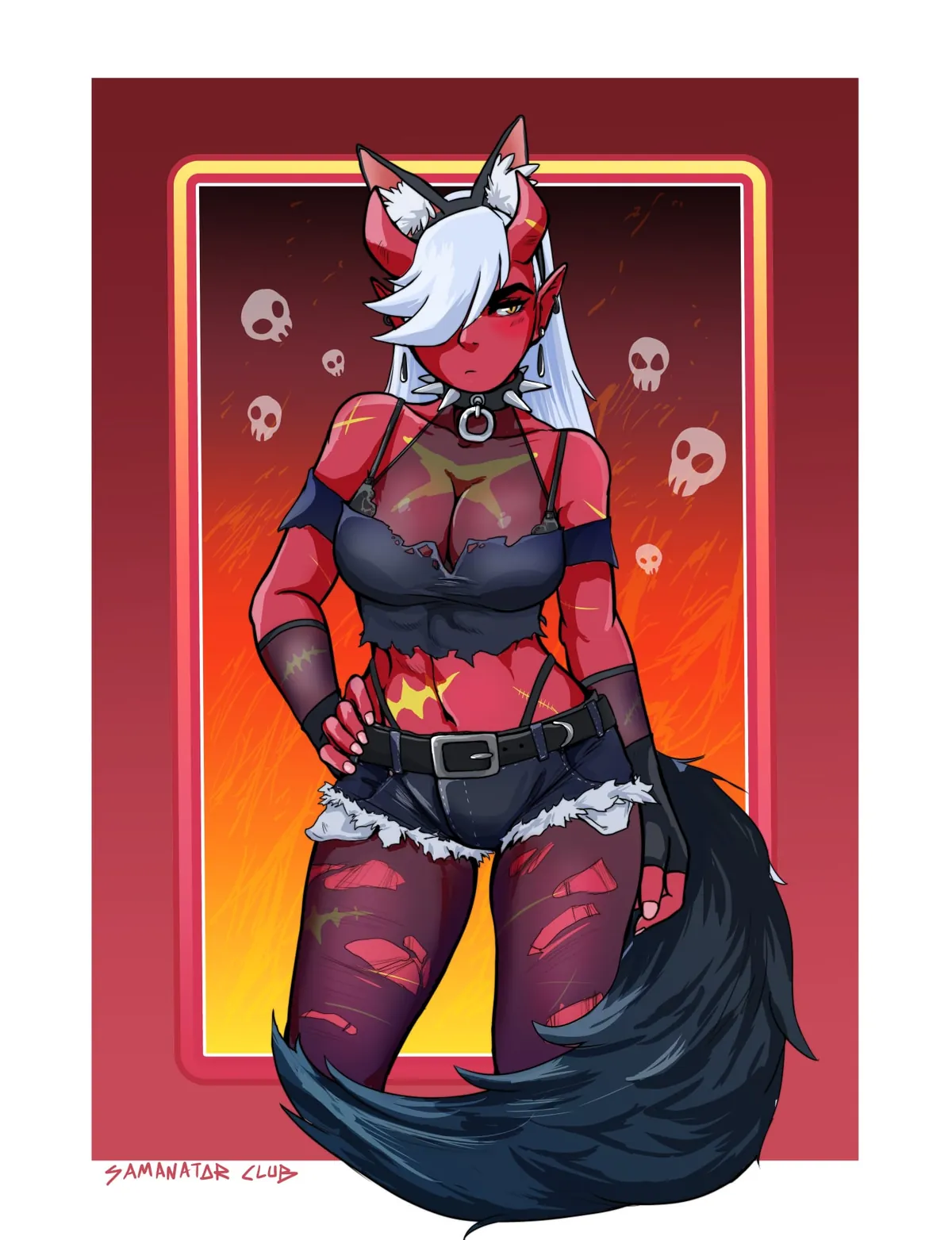 I hope you don't mind a demon girl with some battle scars.