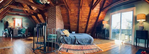 My cozy bedroom in the Blue Ridge Mountains