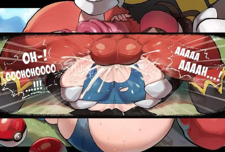 Hilda showing the Z-A gals why Emboar is the best starter (Nyantcha)