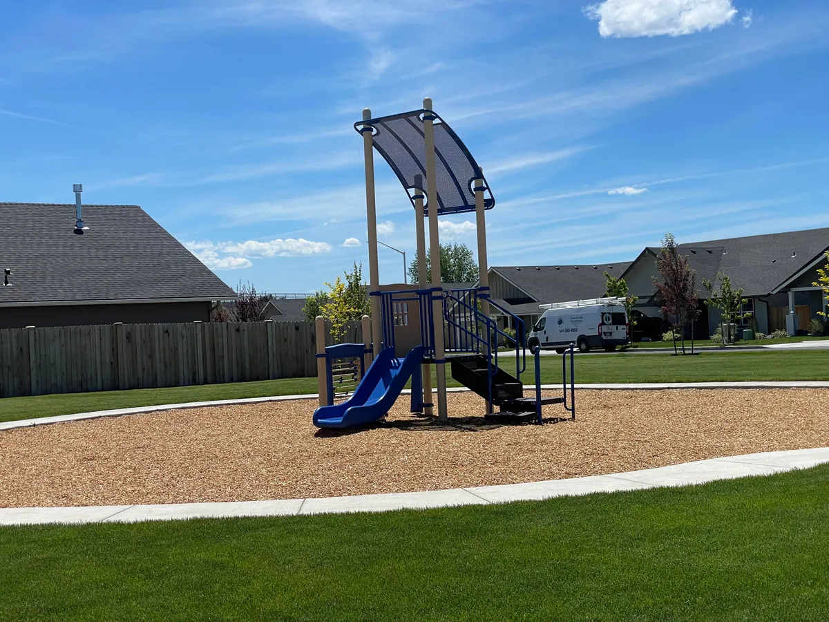 Bought a new build house and chose a location across from yet to be placed park since we had kids. Paid a premium for this coveted lot. Here’s the park they finally put in.