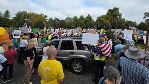 No Kings protest photos from the Quad Cities (Davenport, Iowa)
