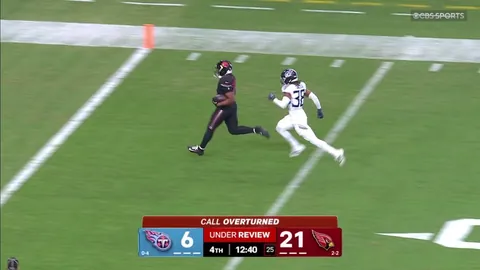 Cardinals RB Emari Demercado prematurely lets go of ball before crossing goal line for touchback