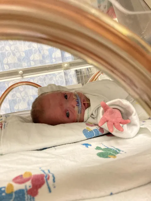 My micro-premie daughter reaching out to me from the NICU. It’s tough man…