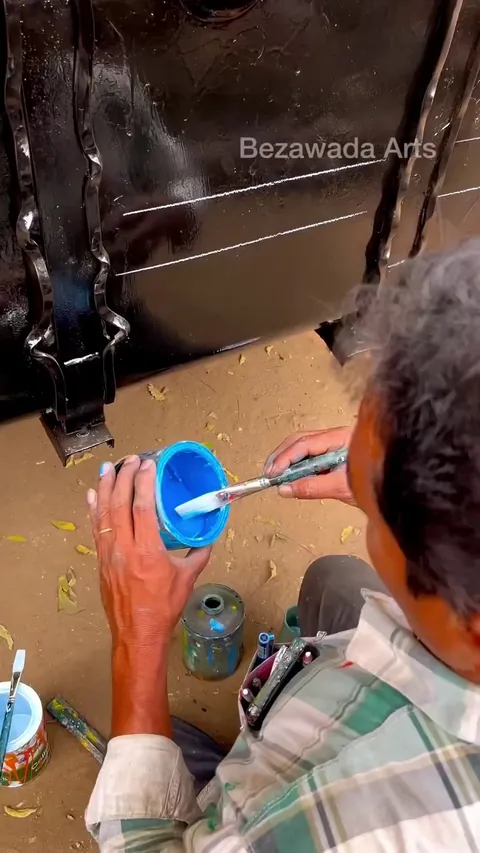 Calligraphy on truck