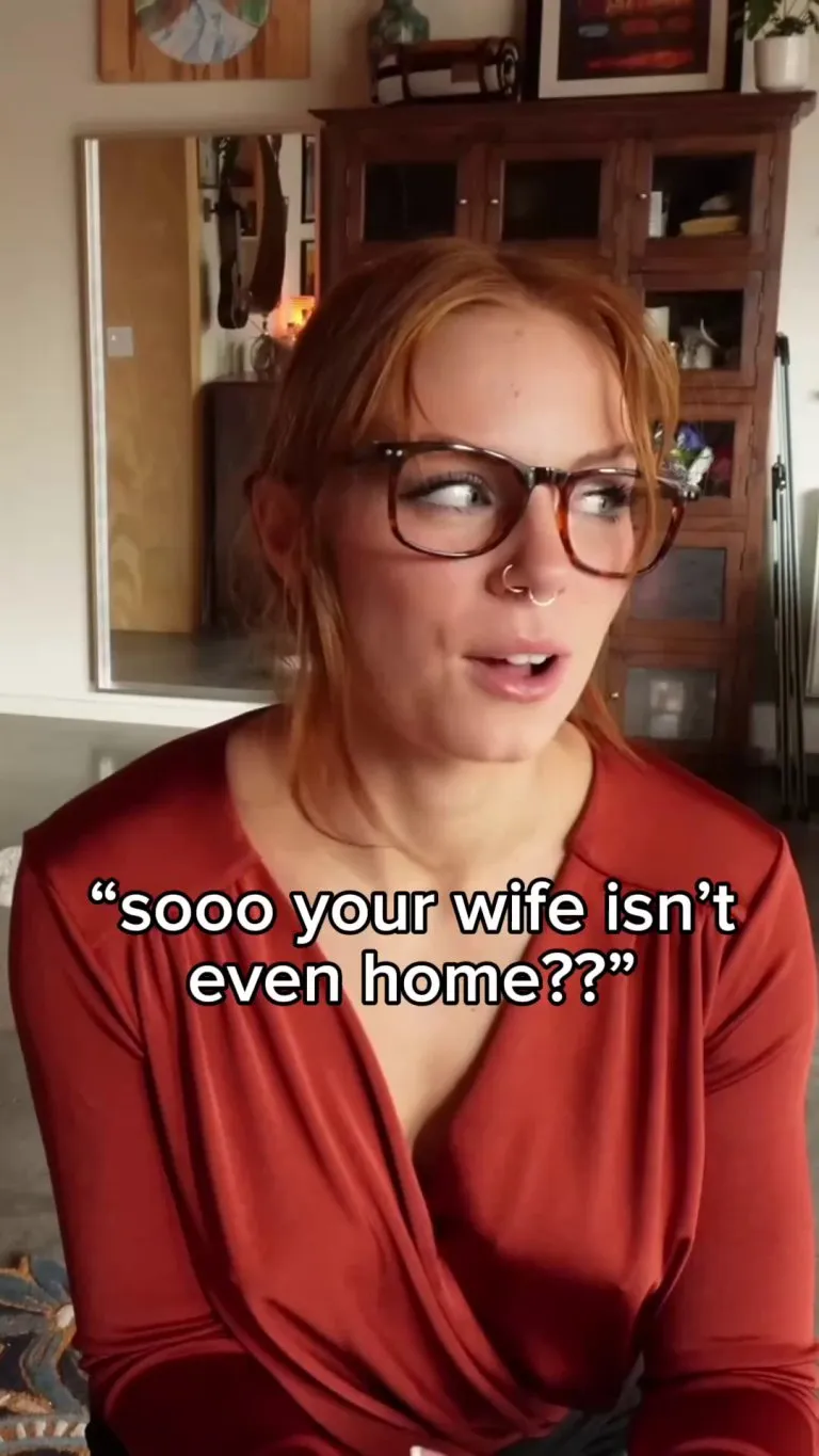 I'm your wife's assistant, so its my job to take care of you while shes out of town....