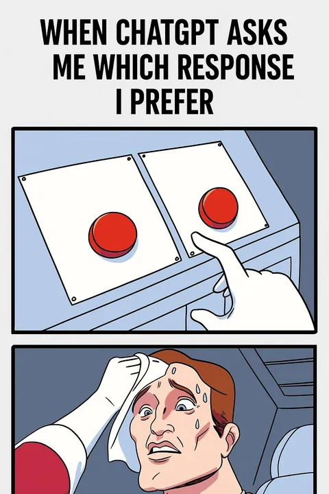 When ChatGPT says it’s trying out a new feature.