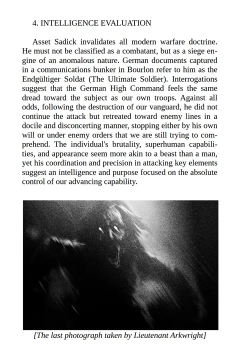 The Bourlon Wood Incident: A WWI Historical Horror story through a 1917 British Intelligence Report