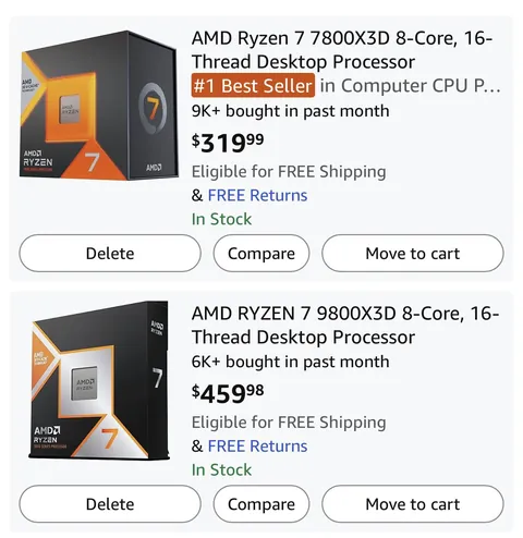 At this price point the 7800x3D is the better option right?