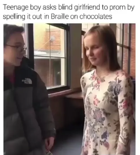 Teen Asks Girl To Prom In Braille Spelled Out On Chocolate