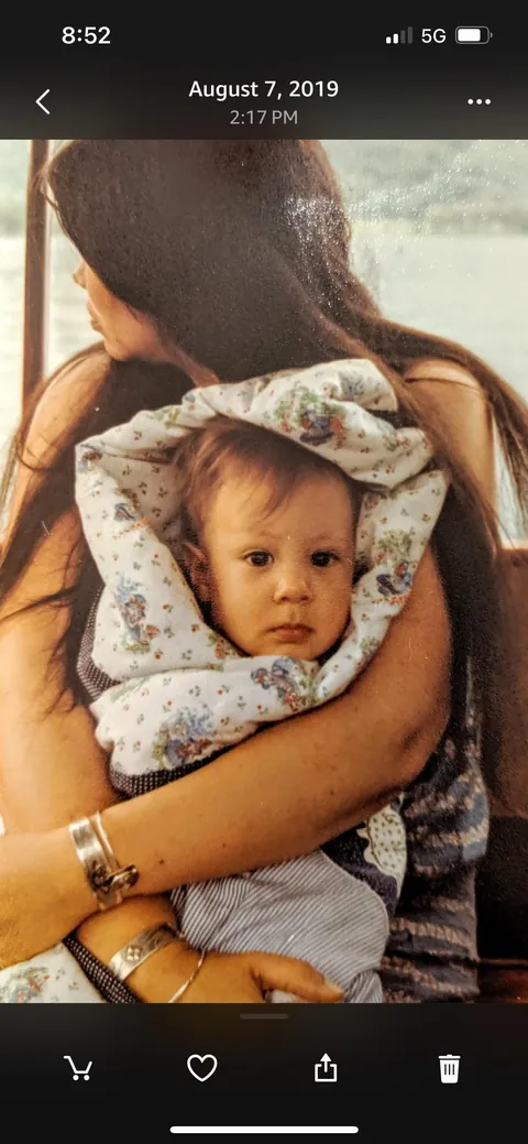 My mom when she was young in the early 80’s