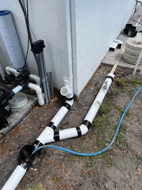 Hurricanes kept flooding my backyard so I buried 140ft of drainage pipe to prevent it.