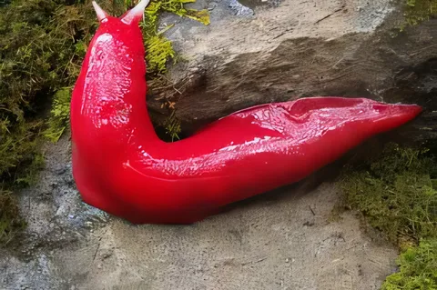 Hot-Pink slug found in Mount Kaputar Volcano in Australia