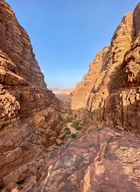Exploring empty Jordan during a business trip