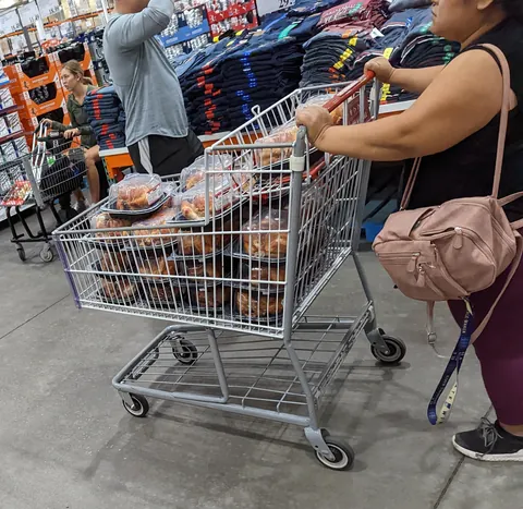 Went to Costco to grab a rotisserie chicken for the weekend, but this lady beat everyone to it
